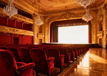 维也纳爱乐音乐厅，灯火通明。