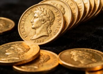 Pièces d'or françaises, valeur, investissement, 2025.
