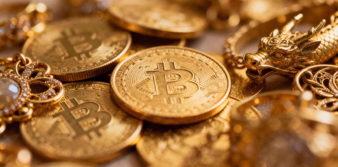 العملات الذهبية والمجوهرات القابلة للتحصيل في مرسيليا.