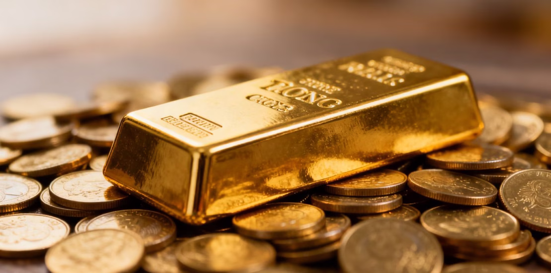 Lingots d'or et pièces d'or