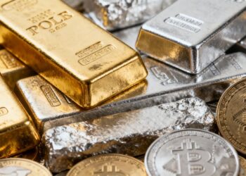 Lingots et pièces d'or, argent et platine
