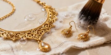 Reiniging van gouden sieraden in Roubaix