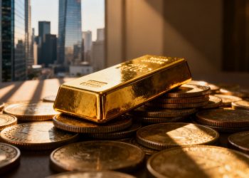 Banque centrale et lingots d'or