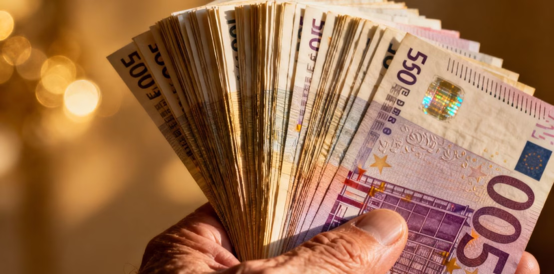 Main argent liquide en euros