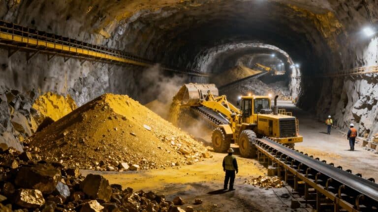 La gestion des déchets est-elle optimisée dans une mine d'or