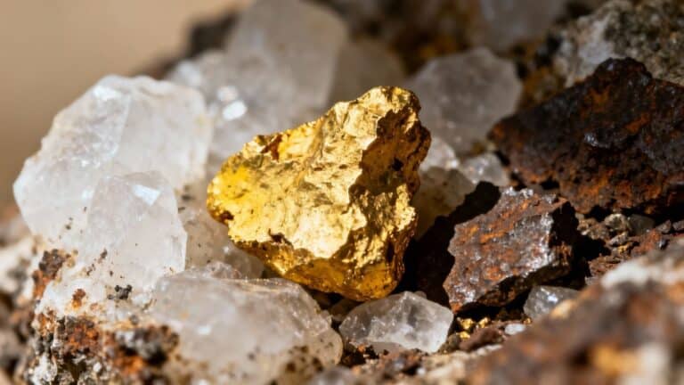 Minéraux associés aux gisements d'or