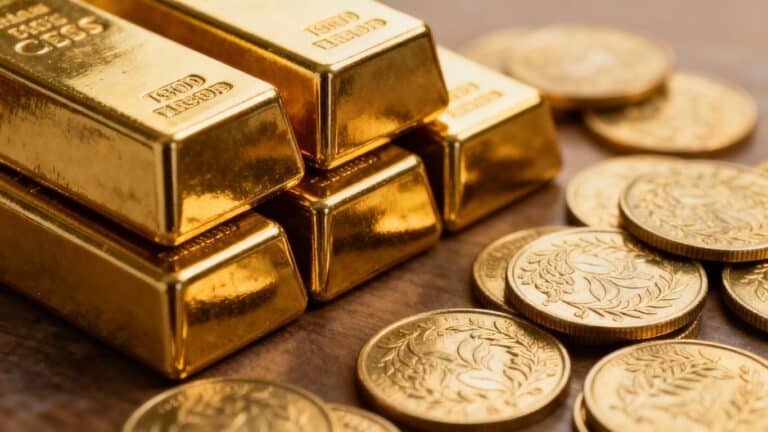 Assurance or pour les lingots et les pièces