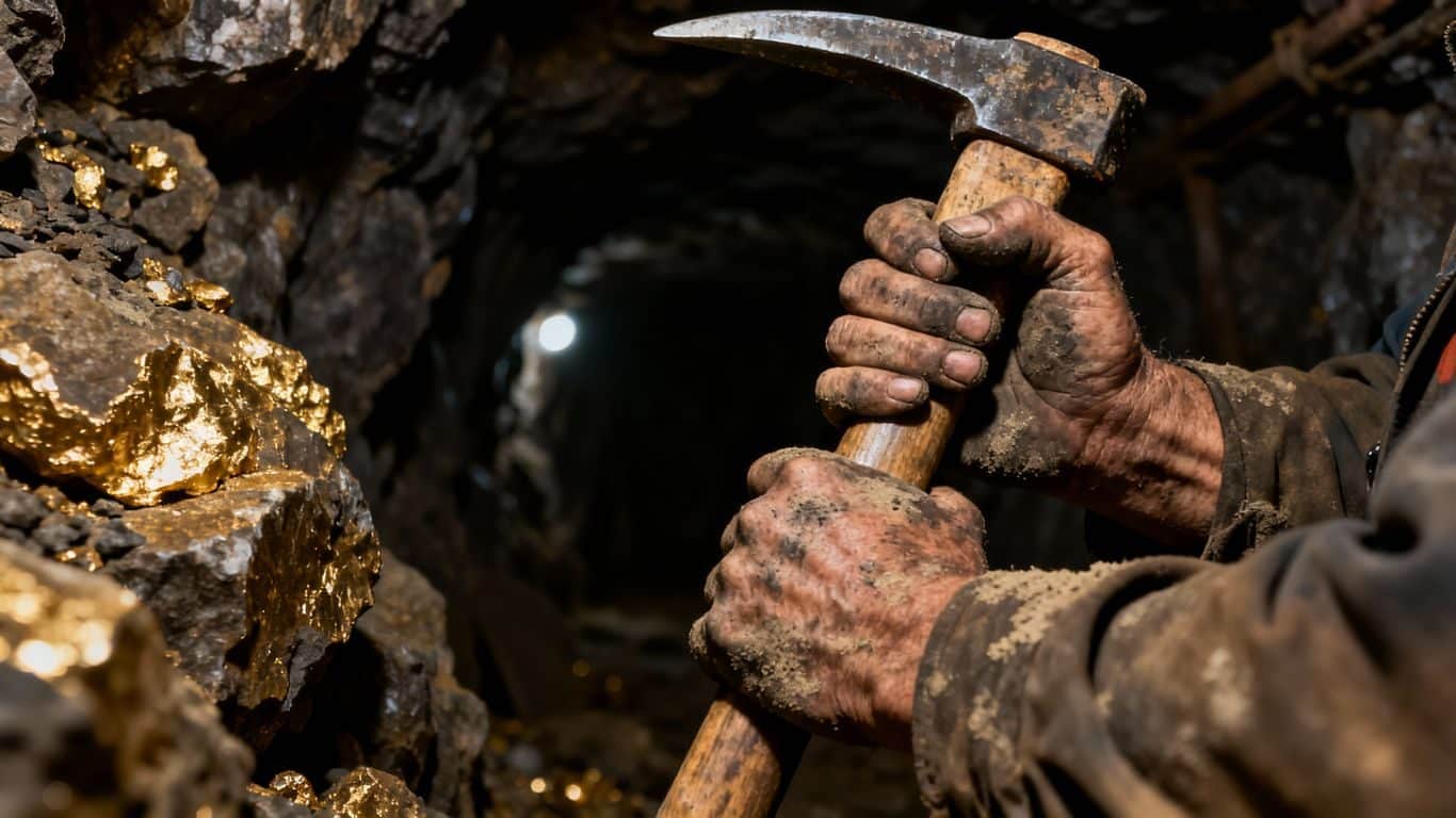 Risques santé pour travailleurs des mines d'or