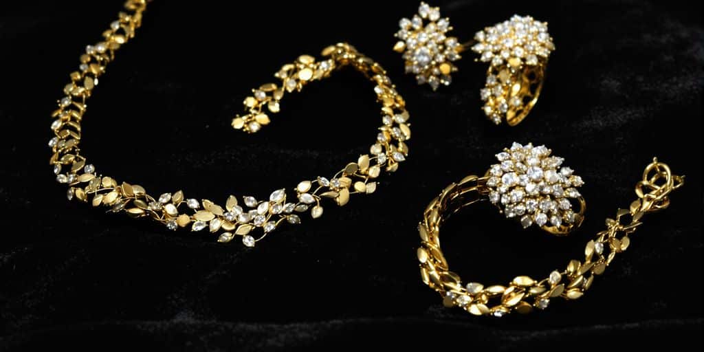 Bijoux en or assortis
