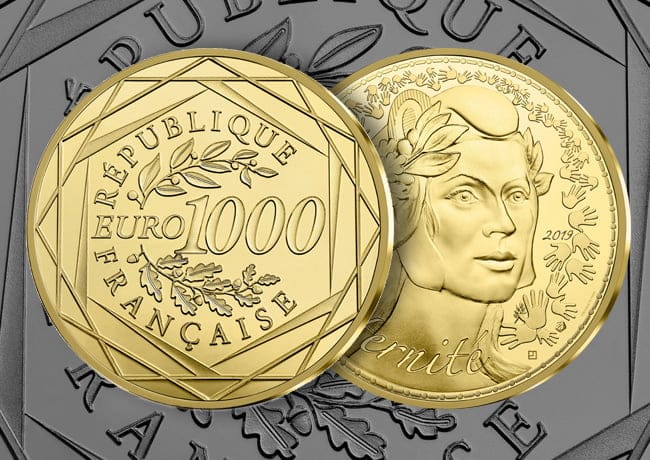 Billets de mille euros et or