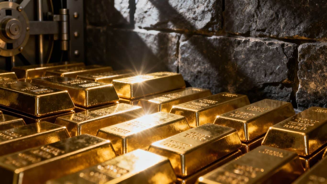 Frais de garde pour l'or physique