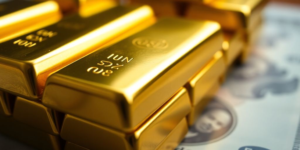 Relation entre les dépôts d'or du pays et la monnaie