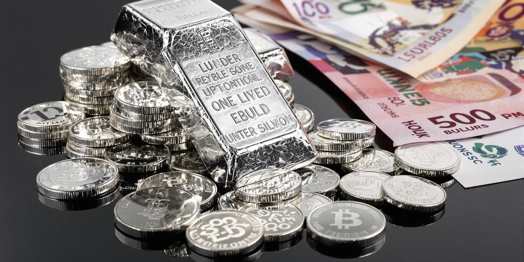 Payer en espèces pour lingots ou pièces d’argent