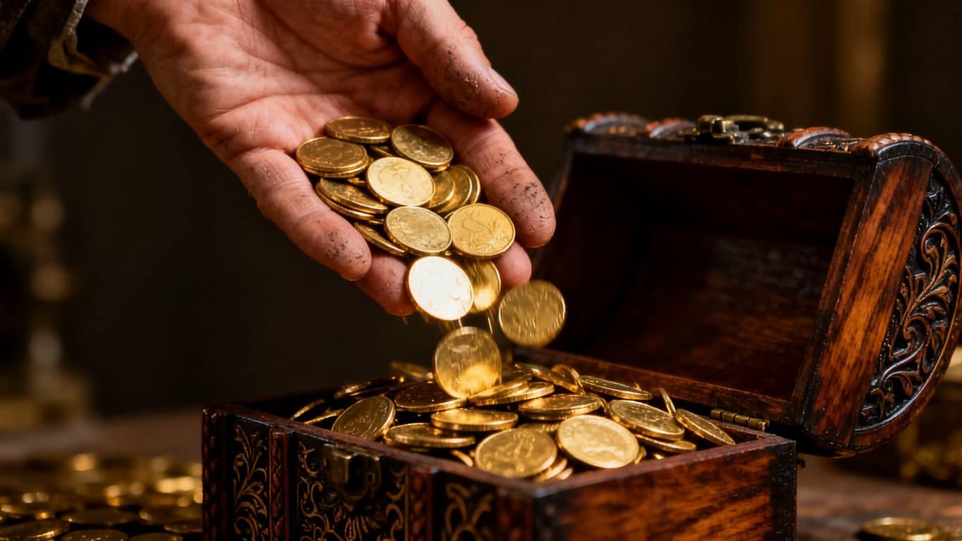 Transférer de l'or d'un lieu de stockage à un autre