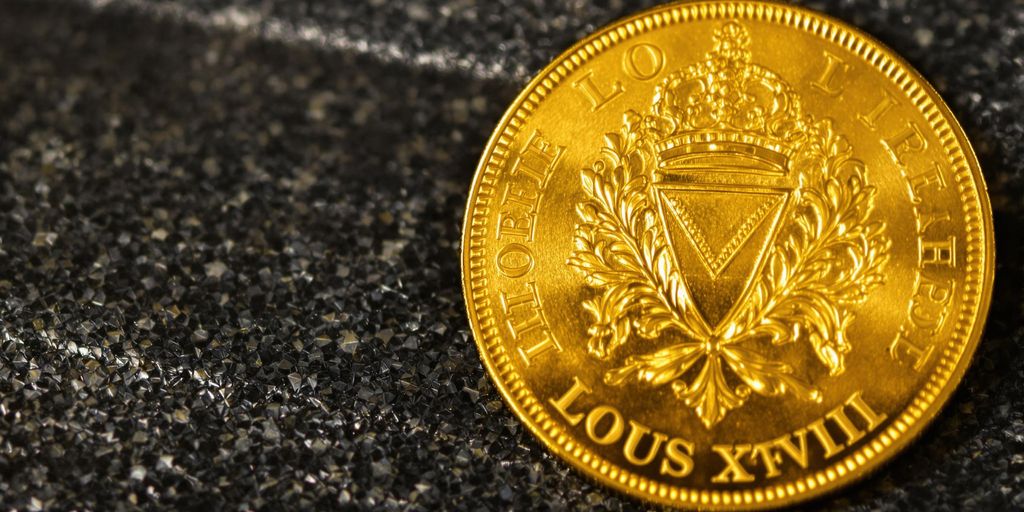 Cote actuelle d’un Louis XVIII Or