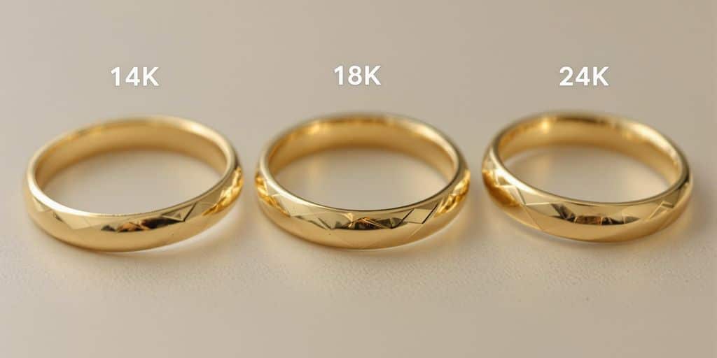 Différence entre l’or 14k, 18k et 24k