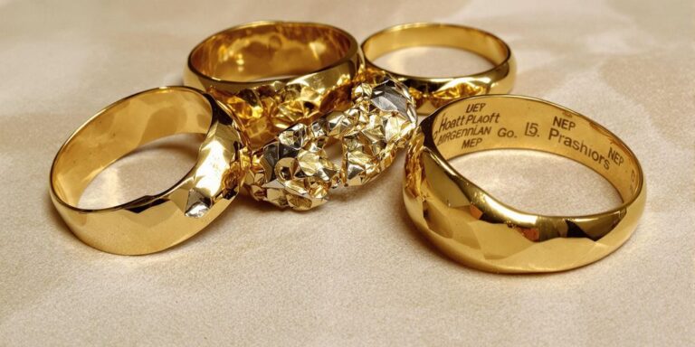 Bijoux en or avec défauts