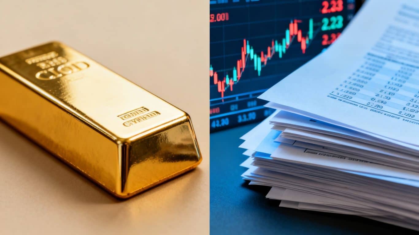 Estimation or : les différences entre l'or physique et l'or papier