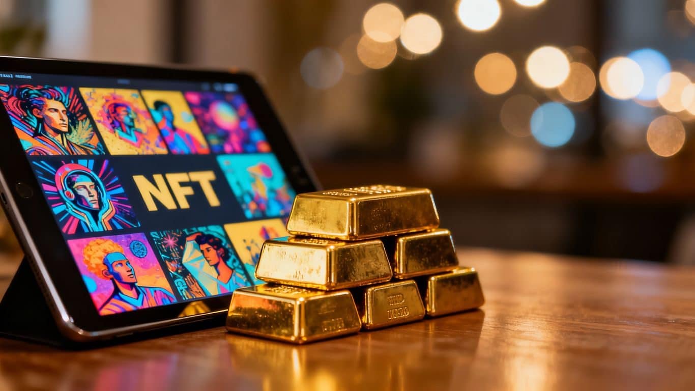 Or et œuvres d'art numériques (NFT)
