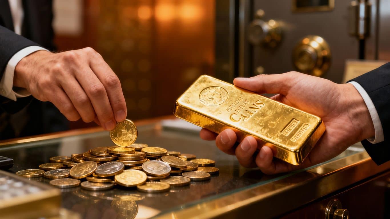 Les frais associés à l'achat et la vente d'or