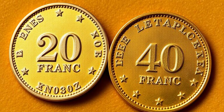 Napoléon en or 20F vs 40F