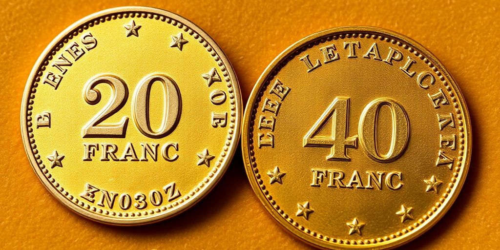 Napoléon en or 20F vs 40F