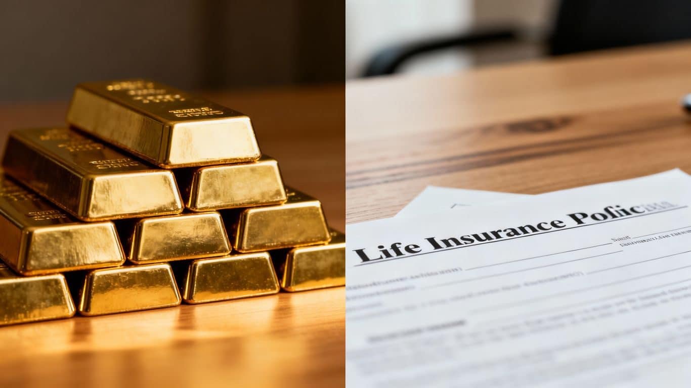 Comparaison rendement or papier et assurance vie