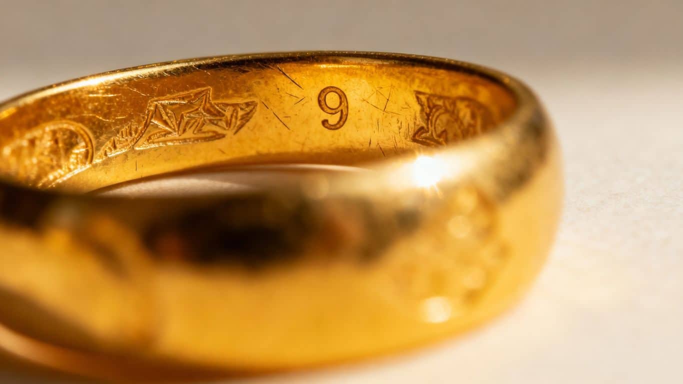 Reconnaître l'or 9 carats