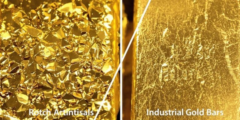 Lingots d'or artisanaux vs industriels