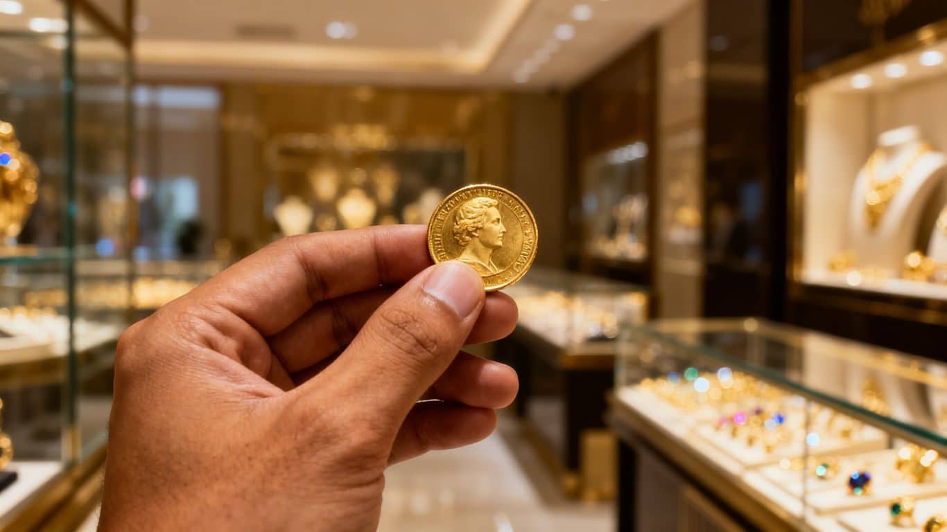 Acheter de l'or avec conseils en boutique