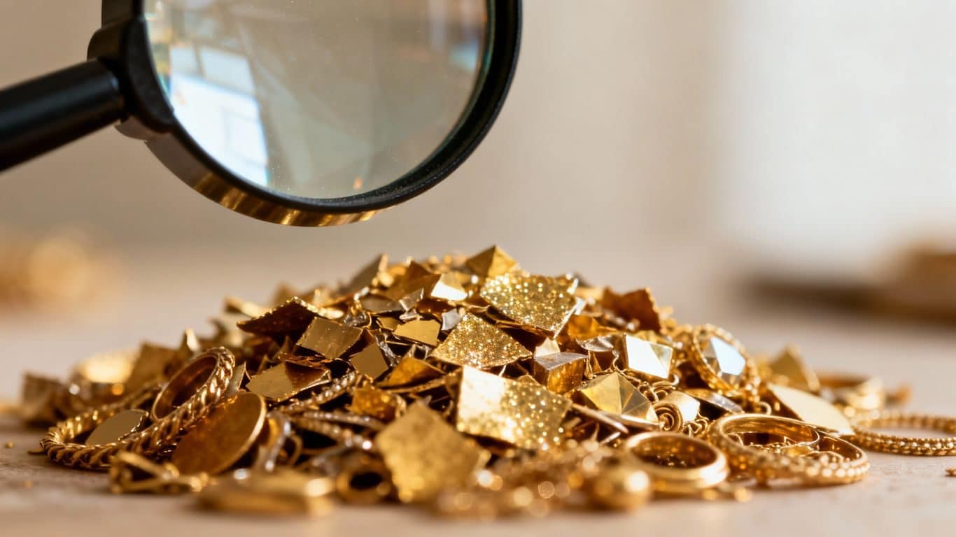 Estimer la valeur d'un déchet d'or