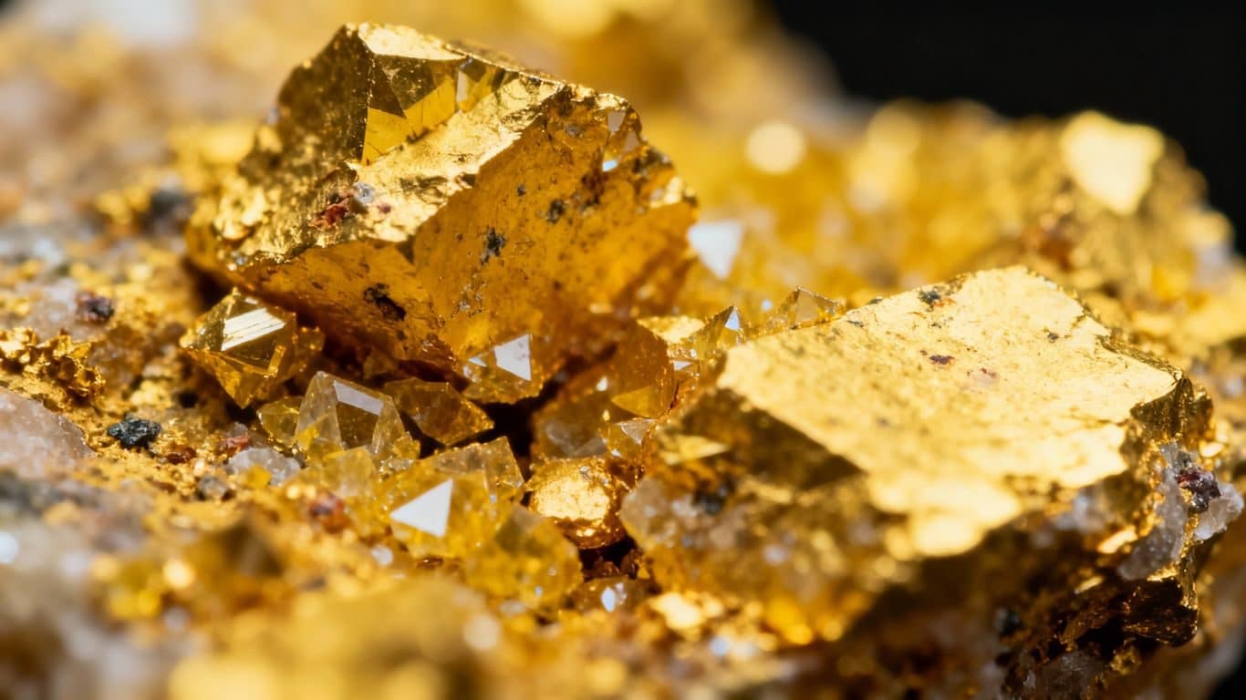 Composition chimique typique de l'or natif