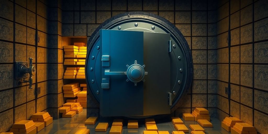 La sécurité des coffres bancaires pour stocker de l'or