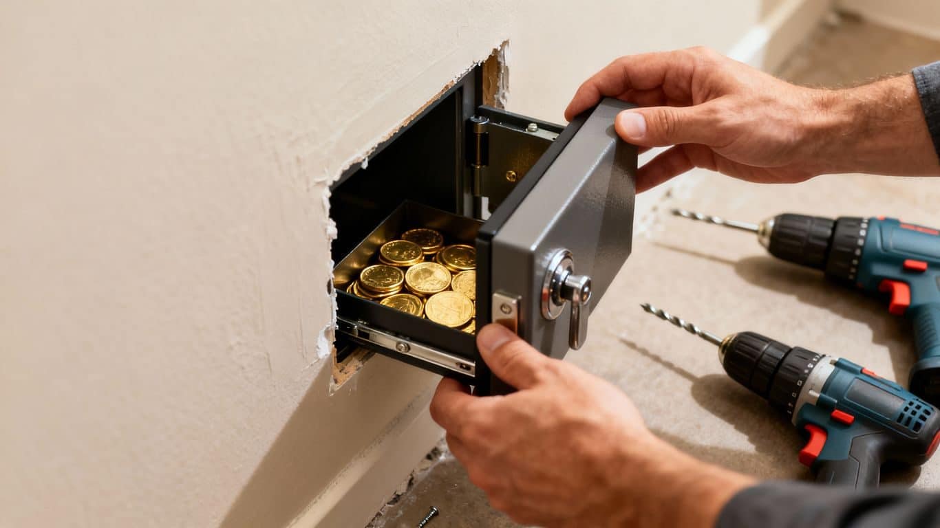 Installer un coffre-fort mural pour l'or en toute sécurité