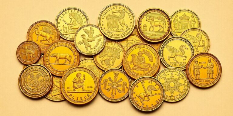 Pièces d'or des grandes civilisations