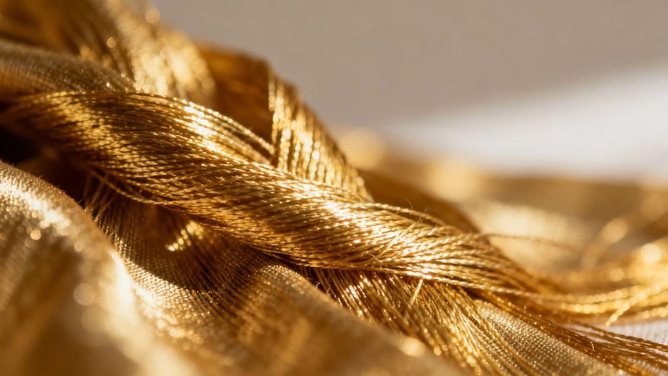 Or dans l'industrie textile