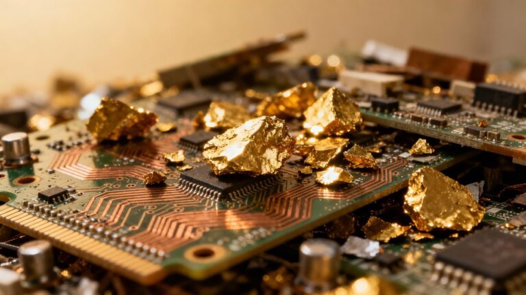 L'or est-il récupéré des déchets électroniques