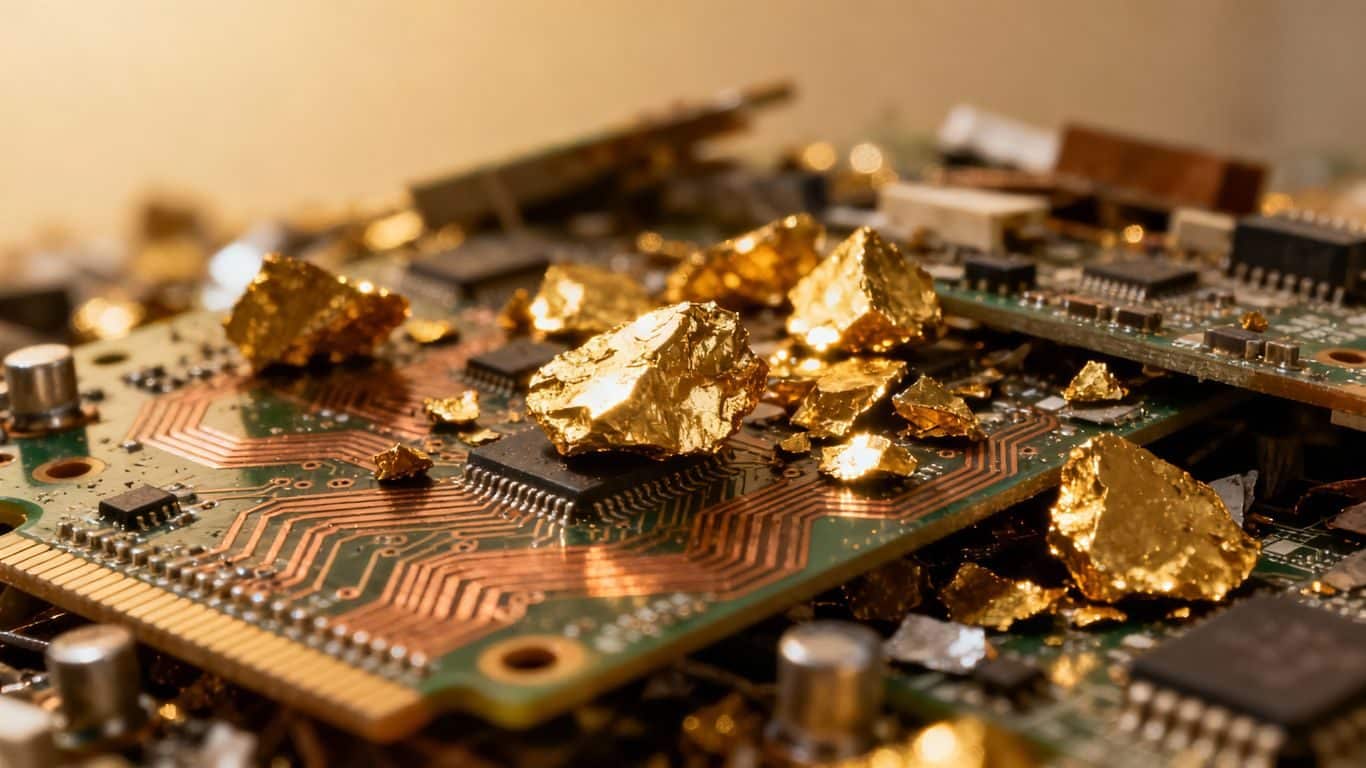 L'or est-il récupéré des déchets électroniques