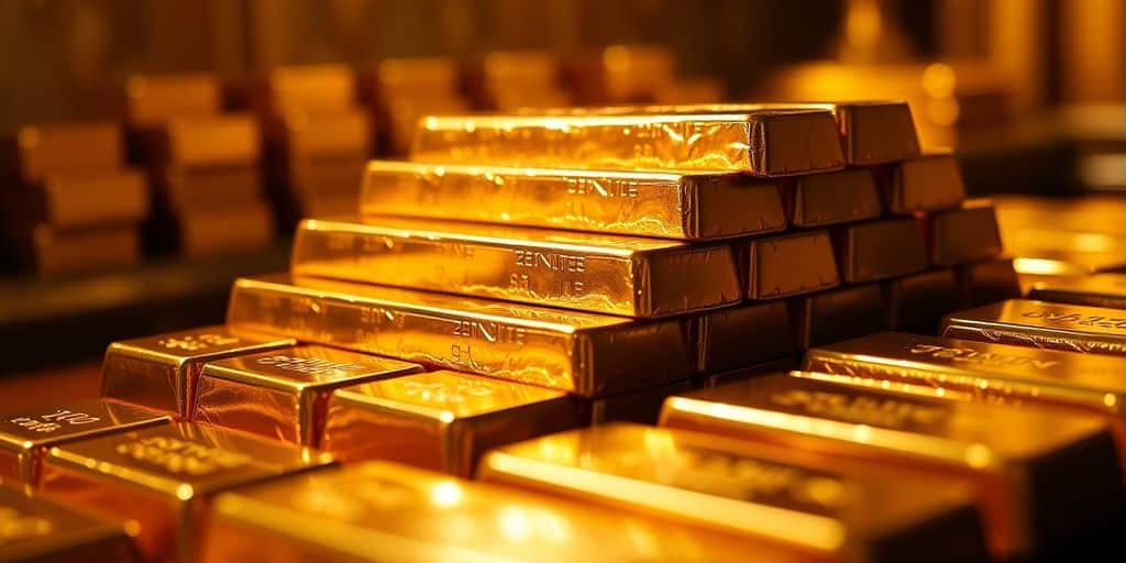 Succession lingots d’or