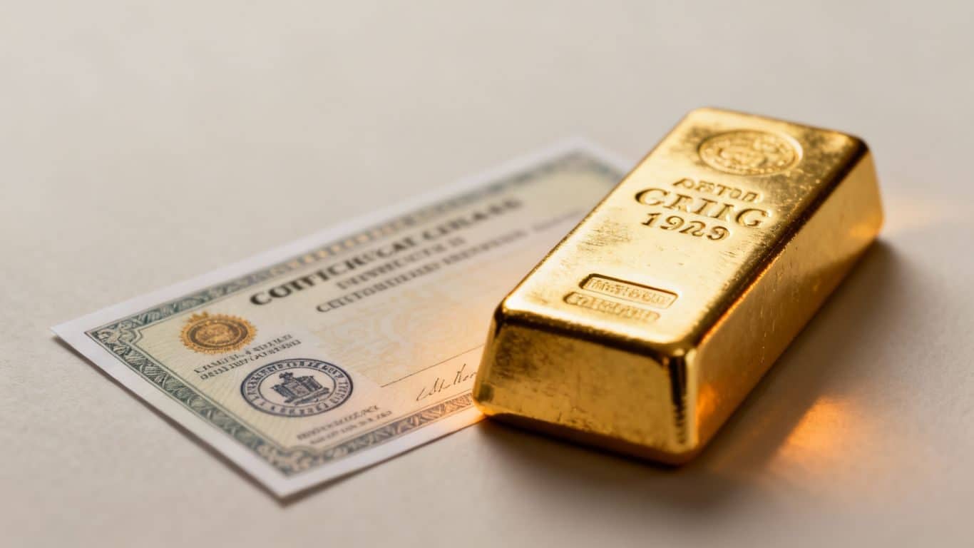 Lire un certificat d'authenticité pour l'or