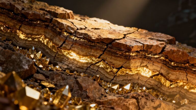 L'or est-il transporté dans la croûte terrestre