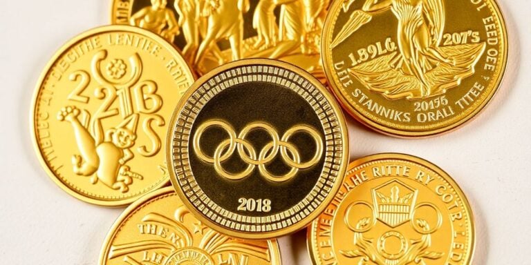Valeur des pièces d'or des Jeux Olympiques