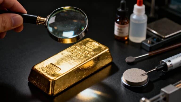 Outils pour tester la pureté de l'or
