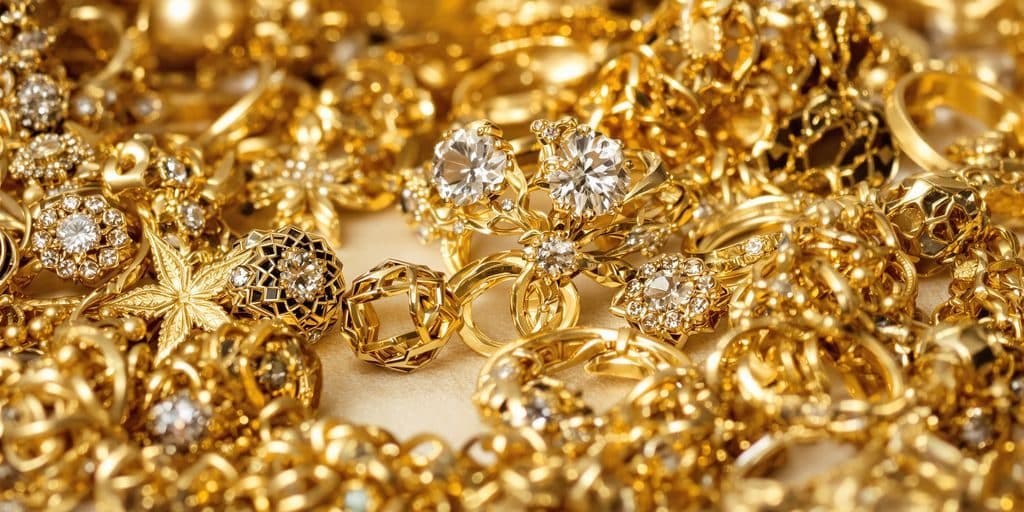 Les bijoux en or jaune vintage