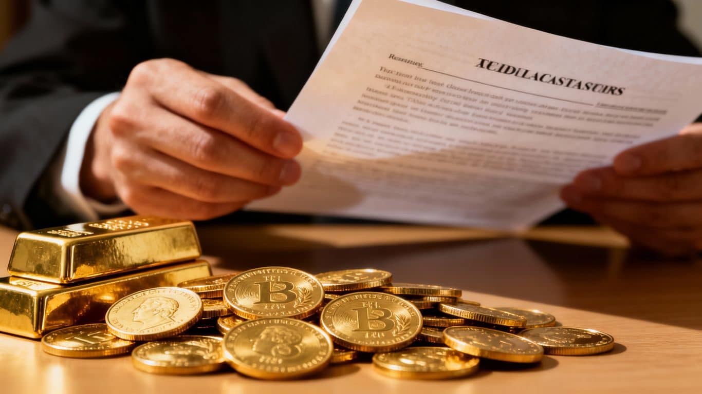 Sanctions en cas de non-déclaration de vente d'or