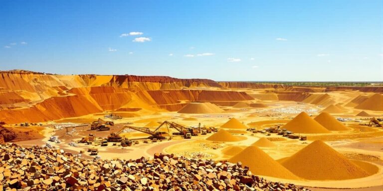 Or australien : mines géantes et Nugget coins