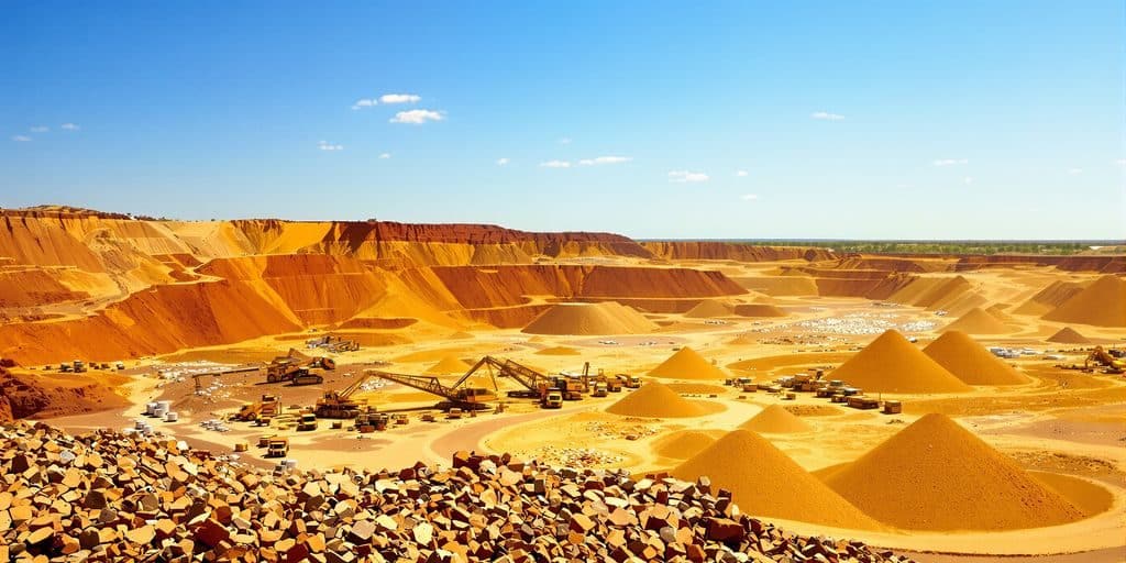 Or australien : mines géantes et Nugget coins