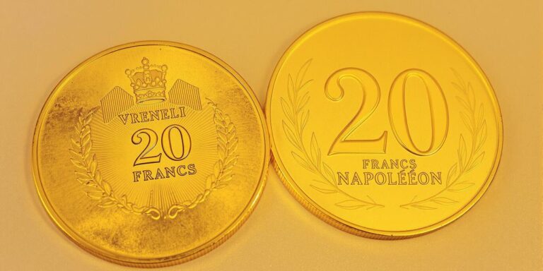 Pièces suisses 20 francs Vreneli