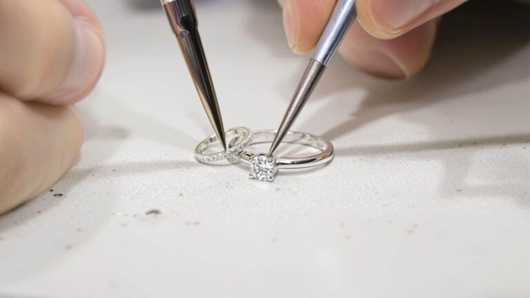 Les bijoux en or blanc sont-ils plus faciles à réparer que ceux en platine