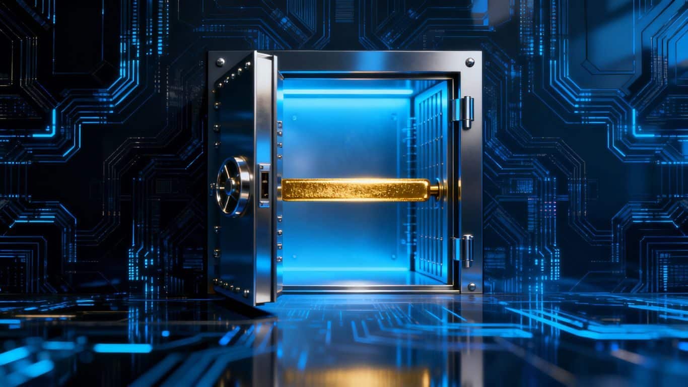 Stocker de l’or dans un coffre-fort numérique